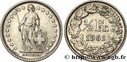 SVIZZERA  1/2 Franc Helvetia 1961 Berne - B