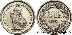 SWITZERLAND 1/2 Franc Helvetia 1961 Berne - B