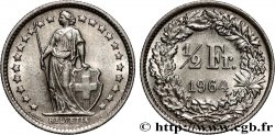 SVIZZERA  1/2 Franc Helvetia 1964 Berne