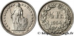 SWITZERLAND 1/2 Franc Helvetia 1964 Berne