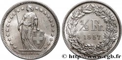 SWITZERLAND 1/2 Franc Helvetia 1957 Berne - B
