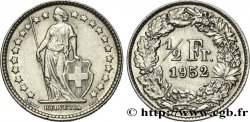 SWITZERLAND 1/2 Franc Helvetia 1952 Berne