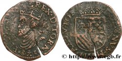 SPANISH LOW COUNTRIES - DUCHY OF BRABANT - PHILIPPE II Liard  1583 Tournai