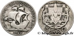 PORTUGAL 5 Escudos 1942 