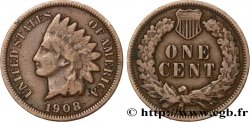 VEREINIGTE STAATEN VON AMERIKA 1 Cent tête d’indien, 3e type 1908 Philadelphie