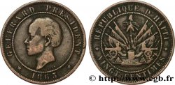 HAÏTI 20 Centimes président Geffrard 1863 Heaton