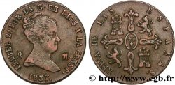 ESPAGNE 8 Maravedis Isabelle II 1837 Ségovie