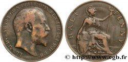 REINO UNIDO 1/2 Penny Edouard VII 1907 