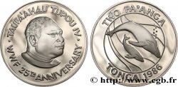 TONGA 2 Pa’anga Proof Cétacés 1986  MS 