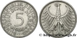 ALEMANIA 5 Mark aigle héraldique 1966 Stuttgart