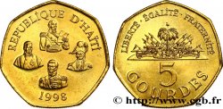 HAITI 5 Gourdes héros de l’Indépendance haïtienne 1998  AU 