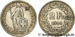 SWITZERLAND 2 Francs Helvetia 1944 Berne