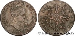 ESPAGNE 8 Maravedis Isabelle II 1837 Ségovie