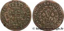 PORTUGAL 5 Réis frappe au nom de Joseph Ier (José) 1764 