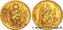 PERU 20 Soles 1863 Lima SS 
