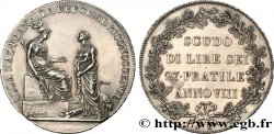 ITALY - CISALPINE REPUBLIC Scudo de 6 lires 1800 Milan