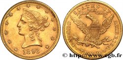 OR, PALLADIUM ET PLATINE INVESTISSEMENT 10 Dollars  Liberty  1893 Philadelphie