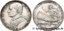 VATICAN ET ÉTATS PONTIFICAUX 5 Lire Pie XI Saint Pierre sur une barque 1934  TTB+/SUP 