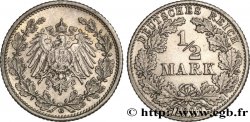 ALLEMAGNE 1/2 Mark Empire aigle impérial 1907 Karlsruhe - G