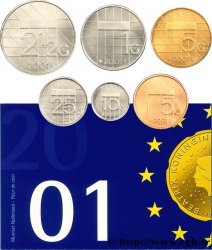 NIEDERLANDE Série 6 monnaies 2001 Utrecht