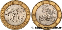 MONACO 10 Francs monogramme de Rainier III / chevalier en armes 1994 Paris