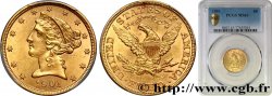 ÉTATS-UNIS D AMÉRIQUE 5 Dollars  Liberty  1901 Philadelphie