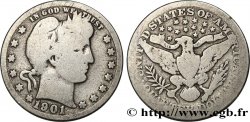 ÉTATS-UNIS D&nbsp;AMÉRIQUE 1/4 Dollar Barber 1901 Philadelphie