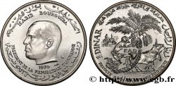 TUNISIE 1 Dinar Habib Bourguiba type FAO 1970 Paris