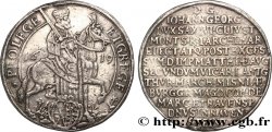 GERMANY - DUCHY OF SAXONY - JEAN GEORGES II Vicariat Thaler 1619 
