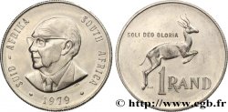 AFRIQUE DU SUD 1 Rand président Diederichs / springbok 1979  SUP 