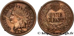 ÉTATS-UNIS D AMÉRIQUE 1 Cent tête d’indien, 2e type 1864 