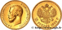RUSSIE 10 Roubles Nicolas II 1901 Saint-Petersbourg TTB/TTB+ 