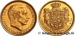 DANEMARK - ROYAUME DU DANEMARK - CHRISTIAN X 10 Kroner 1913 Copenhague SUP 