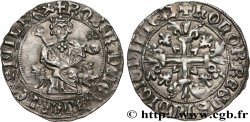 ITALIE - ROYAUME DE NAPLES Carlin d argent au nom de Robert d’Anjou n.d. Avignon ou Saint-Remy SUP 