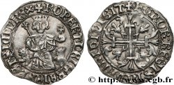 ITALIEN - KÖNIGREICH NEAPEL Carlin d argent au nom de Robert d’Anjou n.d. Avignon ou Saint-Remy