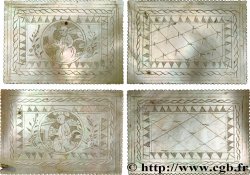 CHINE Jetons de jeux en nacre, personnage central XIXe  SPL 