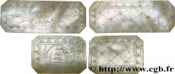 CHINE Jetons de jeux en nacre, pagode XIXe  SPL 