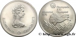 KANADA 10 Dollars JO Montréal 1976 saut d’obstacles hommes / Elisabeth II 1975 