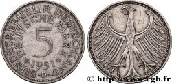DEUTSCHLAND 5 Mark aigle 1951 Munich