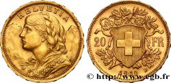 INVESTMENT GOLD 20 Francs  Vreneli   1900 Berne