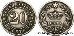 ITALIE 20 Centesimi 1894 Berlin TTB 