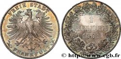 GERMANY - FREE CITY OF FRANKFURT 1 Gulden 1861 Francfort