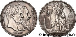 BELGIQUE 5 Francs, Cinquantenaire du Royaume (1830-1880) 1880 Bruxelles