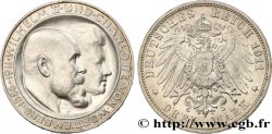 GERMANY - BAVARIA 3 Mark, Willem II et Charlotte 1911 