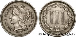 STATI UNITI D AMERICA 3 Cents 1867 Philadelphie