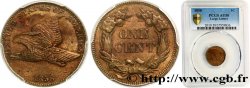 UNITED STATES OF AMERICA 1 Cent “Flying Eagle” variété à grandes lettres 1858 Philadelphie AU58 PCGS