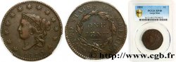 ÉTATS-UNIS D AMÉRIQUE 1 Cent “Matron Head” 1820 Philadelphie TTB40 PCGS