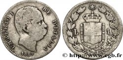 ITALY 1 Lira Humbert Ier 1887 Milan