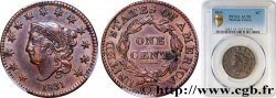 ÉTATS-UNIS D AMÉRIQUE 1 Cent Liberté “Braided Hair” variété lettres moyennes 1831  TTB53 