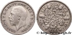 VEREINIGTEN KÖNIGREICH 6 Pence Georges V 1936 